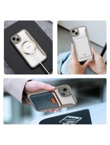 Dux Ducis Skin X Pro fodral iPhone 14 Plus MagSafe magnetiskt flipfodral beige
