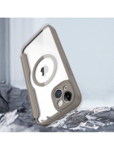 Dux Ducis Skin X Pro fodral iPhone 14 Plus MagSafe magnetiskt flipfodral beige