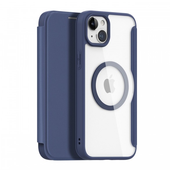Dux Ducis Skin X Pro Magnetic Flip MagSafe Fodral iPhone 15 - Blå