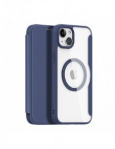 Dux Ducis Skin X Pro Magnetic Flip MagSafe Fodral iPhone 15 - Blå
