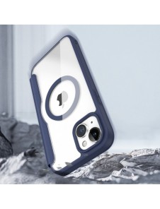 Dux Ducis Skin X Pro Magnetic Flip MagSafe Fodral iPhone 15 - Blå