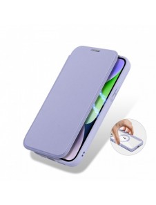 Dux Ducis Skin X Pro Magnetic Flip MagSafe Fodral iPhone 15 Plus - Lila