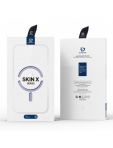 Dux Ducis Skin X Pro Magnetic Flip MagSafe Fodral iPhone 15 Plus - Lila