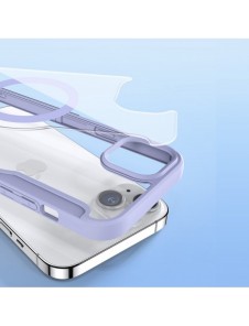 Dux Ducis Skin X Pro Magnetic Flip MagSafe Fodral iPhone 15 Plus - Lila