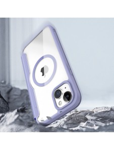 Dux Ducis Skin X Pro Magnetic Flip MagSafe Fodral iPhone 15 Plus - Lila