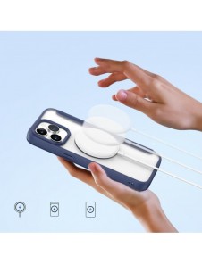 Dux Ducis Skin X Pro Magnetic Flip MagSafe Fodral iPhone 15 Pro Max - Blå