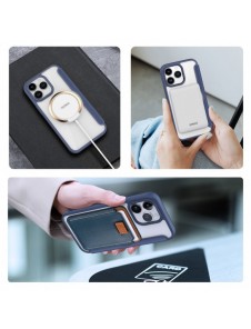 Dux Ducis Skin X Pro Magnetic Flip MagSafe Fodral iPhone 15 Pro Max - Blå