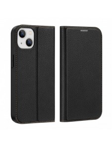Dux Ducis Skin X2 skal till iPhone 14 skal med magnetisk flik svart