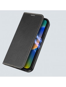 Dux Ducis Skin X2 skal till iPhone 14 skal med magnetisk flik svart