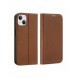 Dux Ducis Skin X2 skal till iPhone 14 skal med magnetisk flik brun