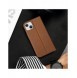 Dux Ducis Skin X2 skal till iPhone 14 skal med magnetisk flik brun