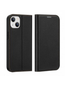 Dux Ducis Skin X2 skal till iPhone 14 Plus skal med magnetisk flik svart