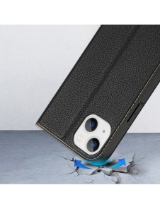 Dux Ducis Skin X2 skal till iPhone 14 Plus skal med magnetisk flik svart