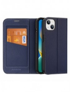 Dux Ducis Skin X2 skal till iPhone 14 Plus skal med magnetisk flik blå