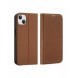 Dux Ducis Skin X2 skal till iPhone 14 Plus skal med magnetisk flik brun
