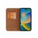 Dux Ducis Skin X2 skal till iPhone 14 Pro skal med magnetisk flik brun