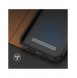 Dux Ducis Skin X2 skal till iPhone 14 Pro skal med magnetisk flik brun