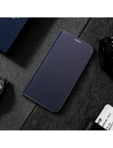 Dux Ducis Skin X2 fodral för iPhone 14 Pro magnetiskt flipfodral blå