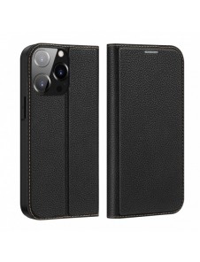Dux Ducis Skin X2 fodral till iPhone 14 Pro magnetiskt flipfodral svart