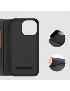 Dux Ducis Skin X2 fodral till iPhone 14 Pro magnetiskt flipfodral svart