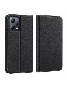 Dux Ducis Skin X2 Fodral För Xiaomi Redmi Note 12 5G / Poco X5 5G Cover Flip Plånboksställ Svart