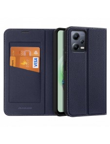 Dux Ducis Skin X2 Fodral För Xiaomi Redmi Note 12 5G / Poco X5 5G Cover Flip Plånboksställ Blå