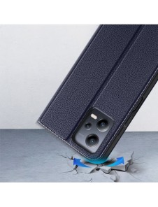 Dux Ducis Skin X2 Fodral För Xiaomi Redmi Note 12 5G / Poco X5 5G Cover Flip Plånboksställ Blå