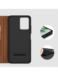 Dux Ducis Skin X2 Fodral för Xiaomi Redmi Note 12 5G / Poco X5 5G Cover Flip Plånboksställ Brun