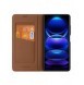 Dux Ducis Skin X2 fodral till Xiaomi Redmi Note 12 Pro+ flip cover plånboksställ brun