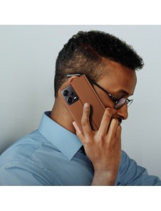 Dux Ducis Skin X2 fodral till Xiaomi Redmi Note 12 Pro+ flip cover plånboksställ brun
