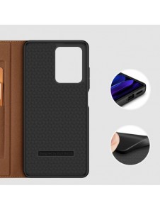 Dux Ducis Skin X2 fodral till Xiaomi Redmi Note 12 Pro+ flip cover plånboksställ brun