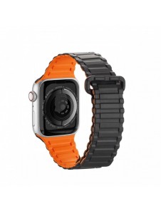 Dux Ducis Strap (Armor Version) Apple Watch SE Strap, 9, 8, 7, 6, 5, 4, 3, 2, 1 (41, 40, 38 mm) Silikon magnetbandsarmband Sv