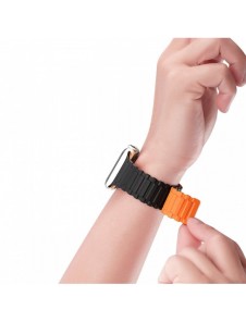 Dux Ducis Strap (Armor Version) Apple Watch SE Strap, 9, 8, 7, 6, 5, 4, 3, 2, 1 (41, 40, 38 mm) Silikon magnetbandsarmband Sv
