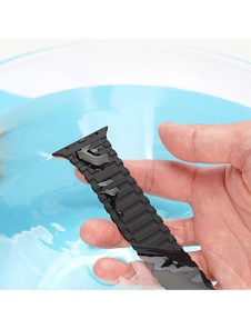 Dux Ducis Strap (Armor Version) Apple Watch SE Strap, 9, 8, 7, 6, 5, 4, 3, 2, 1 (41, 40, 38 mm) Silikon magnetbandsarmband Sv