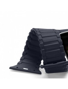 Dux Ducis Strap (Armor Version) Apple Watch SE-rem, 9, 8, 7, 6, 5, 4, 3, 2, 1 (41, 40, 38 mm) silikon magnetband armband blå
