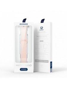 Dux Ducis Strap (Armor Version) Apple Watch SE Strap, 9, 8, 7, 6, 5, 4, 3, 2, 1 (41, 40, 38 mm) Silikonmagnetarmband Rosa Lil