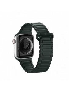 Dux Ducis Strap (Armor Version) Apple Watch SE-rem, 9, 8, 7, 6, 5, 4, 3, 2, 1 (41, 40, 38 mm) magnetiskt silikonarmband grönt