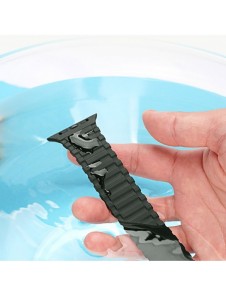 Dux Ducis Strap (Armor Version) Apple Watch SE-rem, 9, 8, 7, 6, 5, 4, 3, 2, 1 (41, 40, 38 mm) magnetiskt silikonarmband grönt