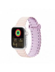 Dux Ducis Strap (Armor Version) Apple Watch Ultra, SE, 9, 8, 7, 6, 5, 4, 3, 2, 1 (49, 45, 44, 42 mm) Silikonmagnetarmband Ros
