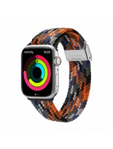 Dux Ducis-rem (Mixture II-version) Apple Watch SE-rem, 9, 8, 7, 6, 5, 4, 3, 2, 1 (41, 40, 38 mm) flätat kamoarmband