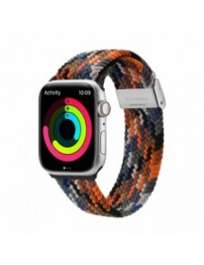 Dux Ducis-rem (Mixture II-version) Apple Watch SE-rem, 9, 8, 7, 6, 5, 4, 3, 2, 1 (41, 40, 38 mm) flätat kamoarmband