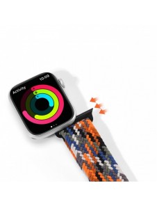 Dux Ducis-rem (Mixture II-version) Apple Watch SE-rem, 9, 8, 7, 6, 5, 4, 3, 2, 1 (41, 40, 38 mm) flätat kamoarmband