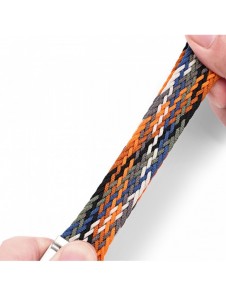 Dux Ducis-rem (Mixture II-version) Apple Watch SE-rem, 9, 8, 7, 6, 5, 4, 3, 2, 1 (41, 40, 38 mm) flätat kamoarmband