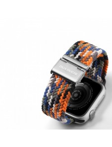 Dux Ducis-rem (Mixture II-version) Apple Watch SE-rem, 9, 8, 7, 6, 5, 4, 3, 2, 1 (41, 40, 38 mm) flätat kamoarmband