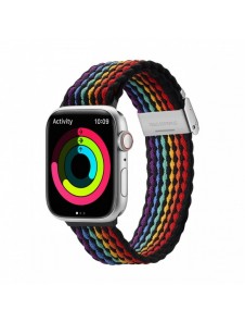 Dux Ducis-rem (Mixture II-version) Apple Watch SE-rem, 9, 8, 7, 6, 5, 4, 3, 2, 1 (41, 40, 38 mm) armband med flätat band med