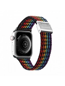 Dux Ducis-rem (Mixture II-version) Apple Watch SE-rem, 9, 8, 7, 6, 5, 4, 3, 2, 1 (41, 40, 38 mm) armband med flätat band med