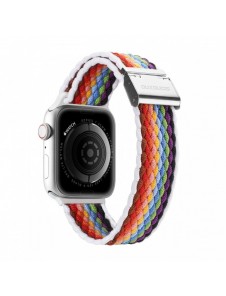 Dux Ducis-rem (Mixture II-version) Apple Watch SE-armband, 9, 8, 7, 6, 5, 4, 3, 2, 1 (41, 40, 38 mm) flätat armband med blekt