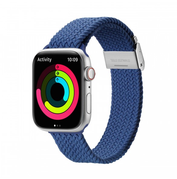 Dux Ducis-rem (Mixture II-version) Apple Watch Ultra, SE, 9, 8, 7, 6, 5, 4, 3, 2, 1 (49, 45, 44, 42 mm) flätat bandarmband bl