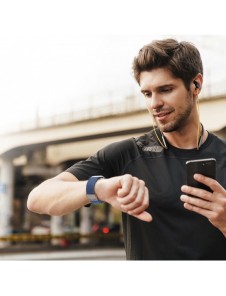 Dux Ducis-rem (Mixture II-version) Apple Watch Ultra, SE, 9, 8, 7, 6, 5, 4, 3, 2, 1 (49, 45, 44, 42 mm) flätat bandarmband bl