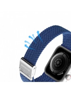 Dux Ducis-rem (Mixture II-version) Apple Watch Ultra, SE, 9, 8, 7, 6, 5, 4, 3, 2, 1 (49, 45, 44, 42 mm) flätat bandarmband bl